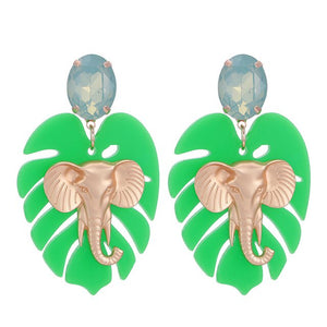 Elephant Leaf Earrings