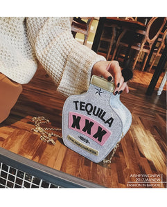 Tequila Glitter Cross Body Bag