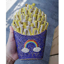 Load image into Gallery viewer, French Fries Crystal Encrusted Bag