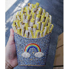 Load image into Gallery viewer, French Fries Crystal Encrusted Bag