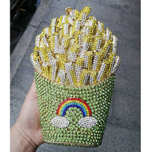 Load image into Gallery viewer, French Fries Crystal Encrusted Bag