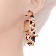 Load image into Gallery viewer, Snake Hoop Earrings