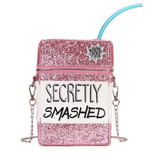 Load image into Gallery viewer, Pink Sequined Crossbody Bag