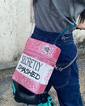 Load image into Gallery viewer, Pink Sequined Crossbody Bag