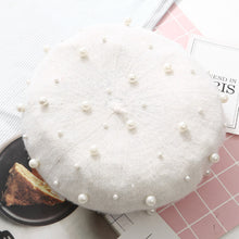 Load image into Gallery viewer, Pearl Embroidered Beret