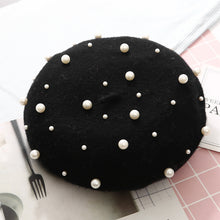 Load image into Gallery viewer, Pearl Embroidered Beret