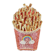 Load image into Gallery viewer, French Fries Crystal Encrusted Bag