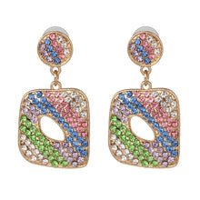 Load image into Gallery viewer, Crystal Bird Drop Earrings