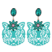 Load image into Gallery viewer, Tiger Drop Earrings