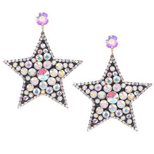 Load image into Gallery viewer, Star Crystal Earrings