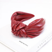 Load image into Gallery viewer, Vegan Leather Knot Headband