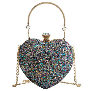 Glitter Heart Clutchbag