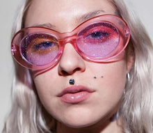 Load image into Gallery viewer, Vintage Ova Glitter Sunglasses