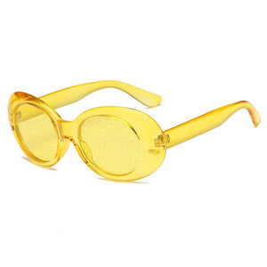 Vintage Ova Glitter Sunglasses