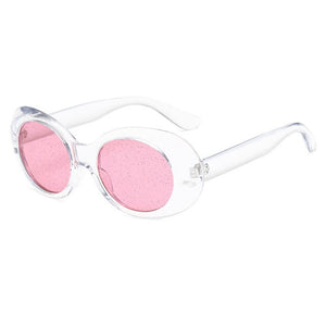 Vintage Ova Glitter Sunglasses