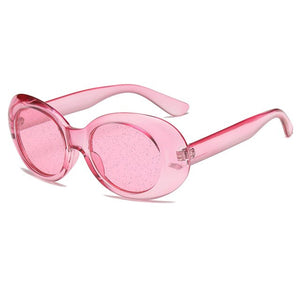 Vintage Ova Glitter Sunglasses