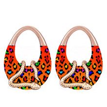 Load image into Gallery viewer, Animal Print Snake Earrings