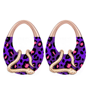 Animal Print Snake Earrings