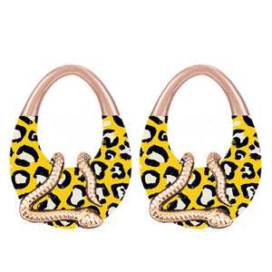 Animal Print Snake Earrings