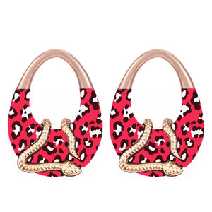 Animal Print Snake Earrings