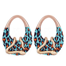 Load image into Gallery viewer, Animal Print Snake Earrings