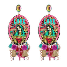 Load image into Gallery viewer, Angel Tassel Statement Earrings