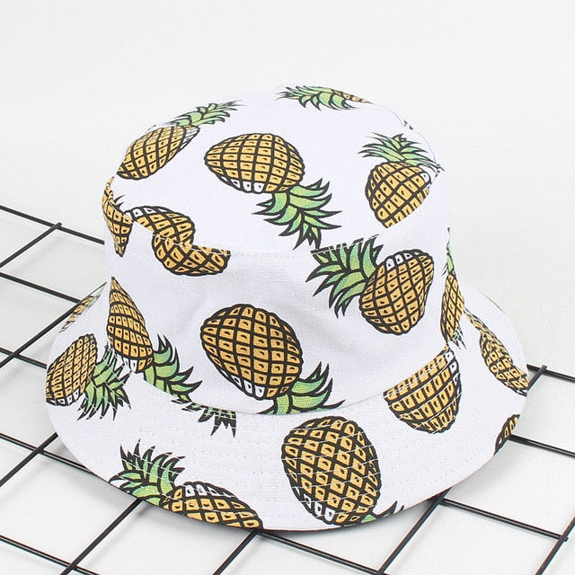 Pineapple Print Bucket Hat