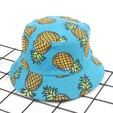 Load image into Gallery viewer, Pineapple Print Bucket Hat