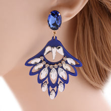 Load image into Gallery viewer, Peacock Feather Earrings