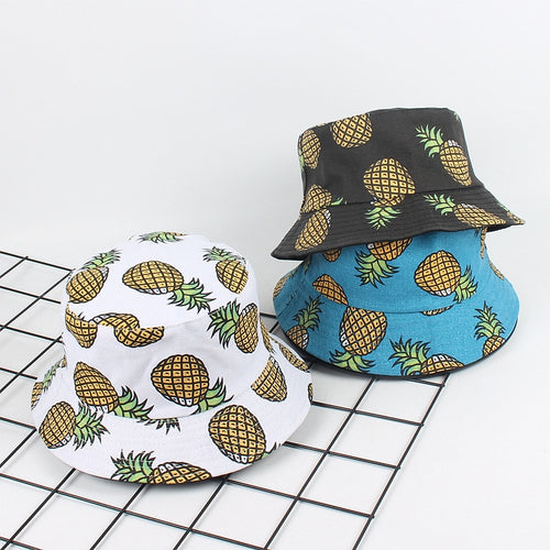 Pineapple Print Bucket Hat