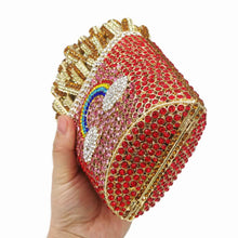 Load image into Gallery viewer, French Fries Crystal Encrusted Bag