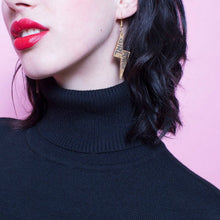 Load image into Gallery viewer, Girl Power Lightning Earrings