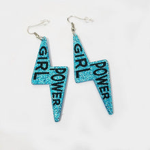 Load image into Gallery viewer, Girl Power Lightning Earrings