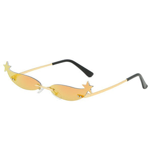 Narrow Star Frame Sunglasses