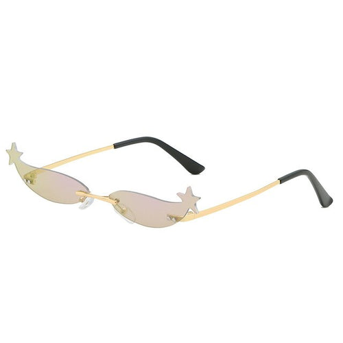 Narrow Star Frame Sunglasses