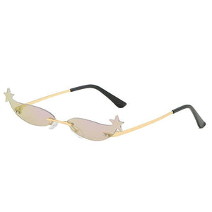 Narrow Star Frame Sunglasses